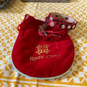 Rustic Cuff calfskin bracelets